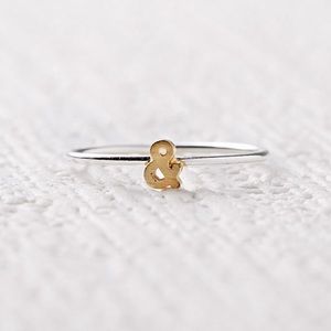 Cool & Interesting “Ampersand” Initial Ring